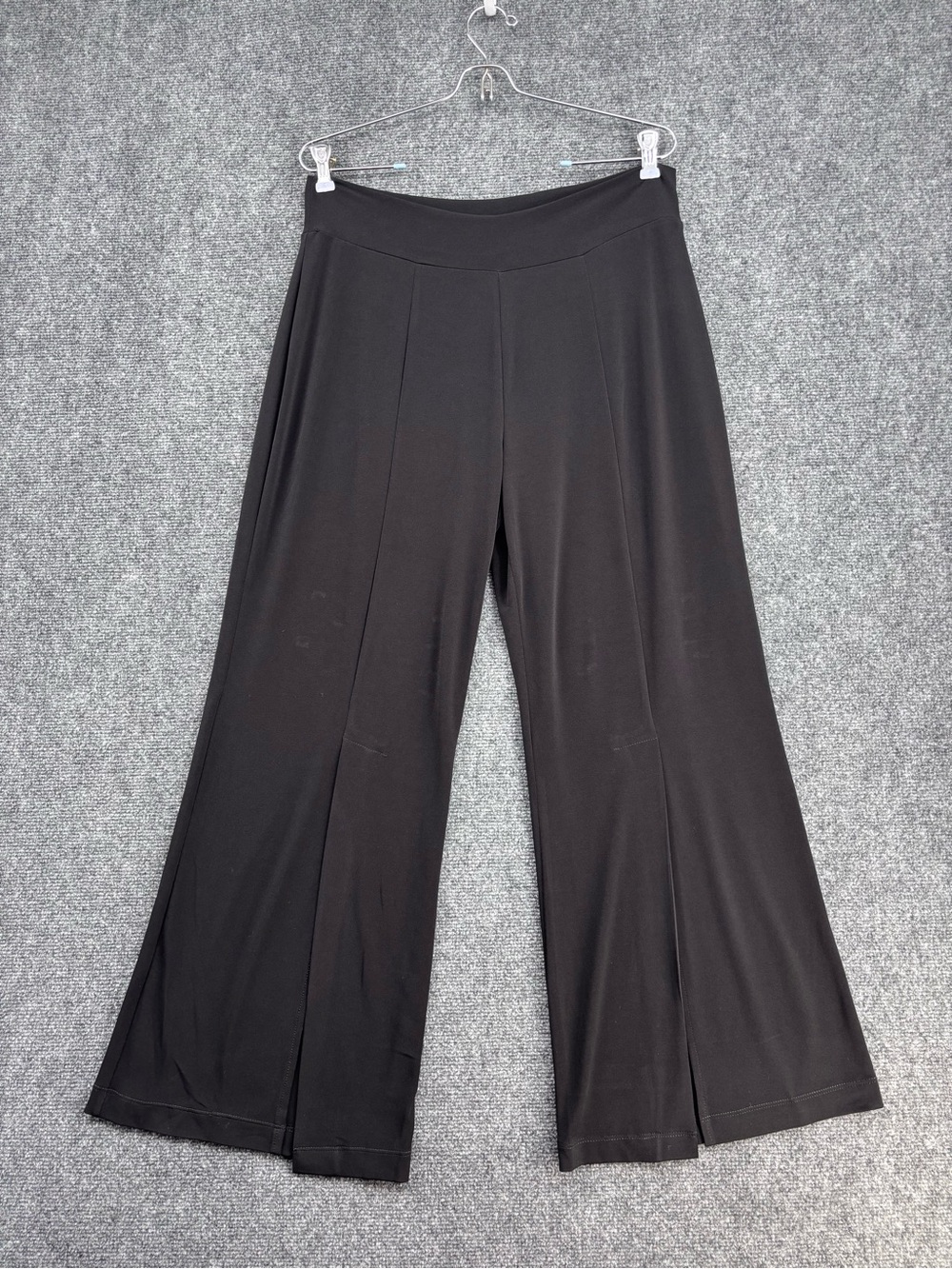 Clara Sun Woo Black Split Ankle Petal Pants Minimalist Chic Effortless Women’s L